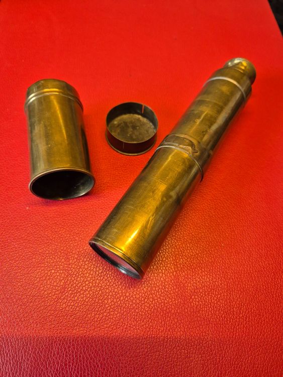 Antik-Fernrohr Aus Messing - Dekoratives Teleskop Im Vintage-Look