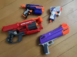 Nerf Guns Lot, Fortnite, Mega, Firestrike, Elite. Fun!