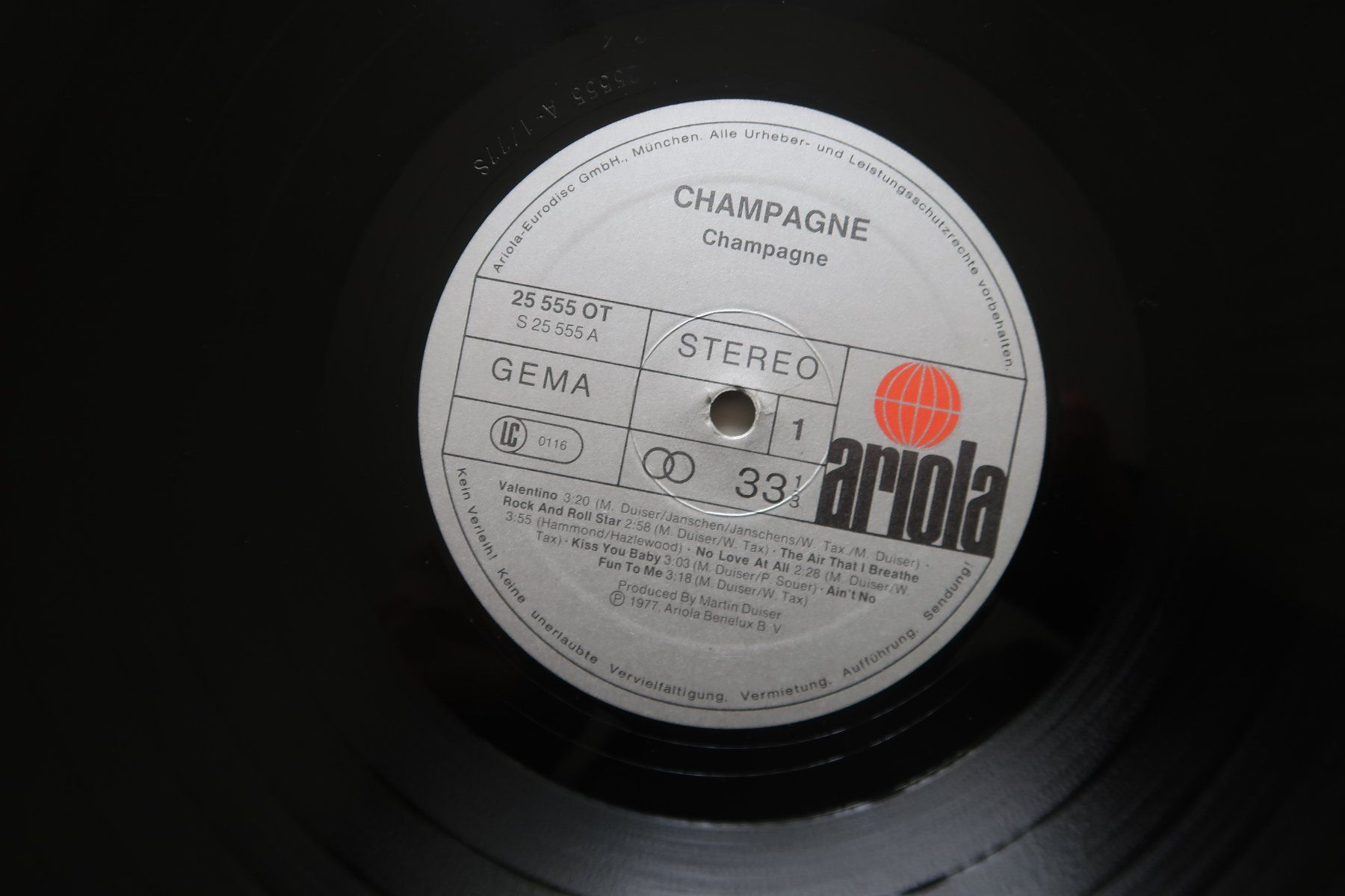 Schallplatten: CHAMPAGNE - ST - mit Rock 'n Roll StarVINYL LP – Gebraucht aus Basel von Patiscat 3