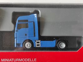 MAN TGX XXL 6c Zugmaschine blau von Herpa 1/87, Fabrikneu