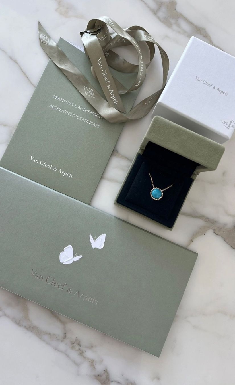 Van Cleef Catenine: Van Cleef & Arpels Perlée Turquoise Necklace - full set 2025 – Nuovo (secondo la descrizione) da Zollikon venduto da 936_7xdb