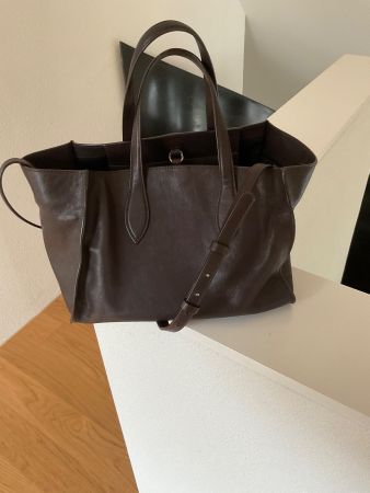 Shopping Bag Massimo Dutti Neu in Braunem Leder