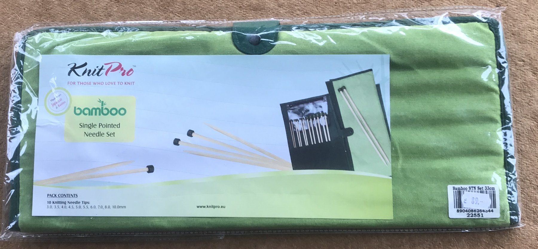 Nadeln: KNIT PRO NEEDLE SET BAMBO  33CM ORGINALVERPACKT – Neu und originalverpackt aus Ostermundigen von Kari1937