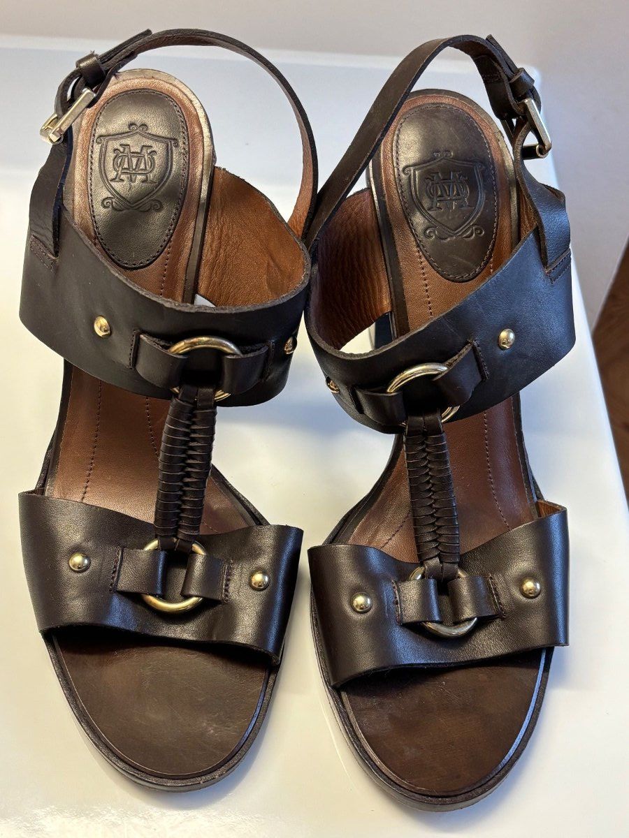 Massimo Dutti Scarpe da donna: Massimo Dutti braune Ledersandalen, Grösse 41 – Usato da Horgen venduto da uge_pd5p 5