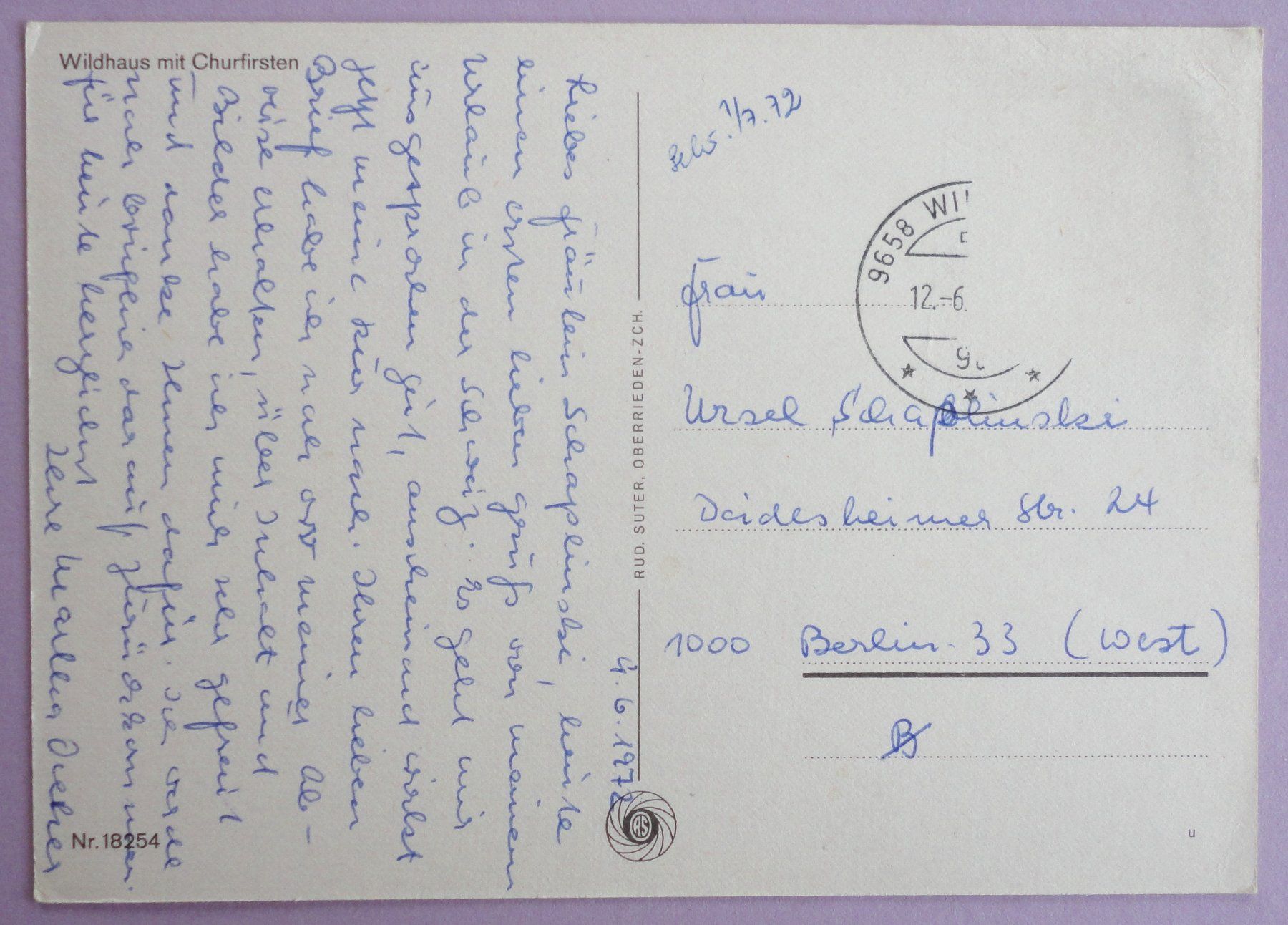 Cartoline postali: Wildhaus mit Churfirsten – Difettoso da Fétigny venduto da Billy2miny 1