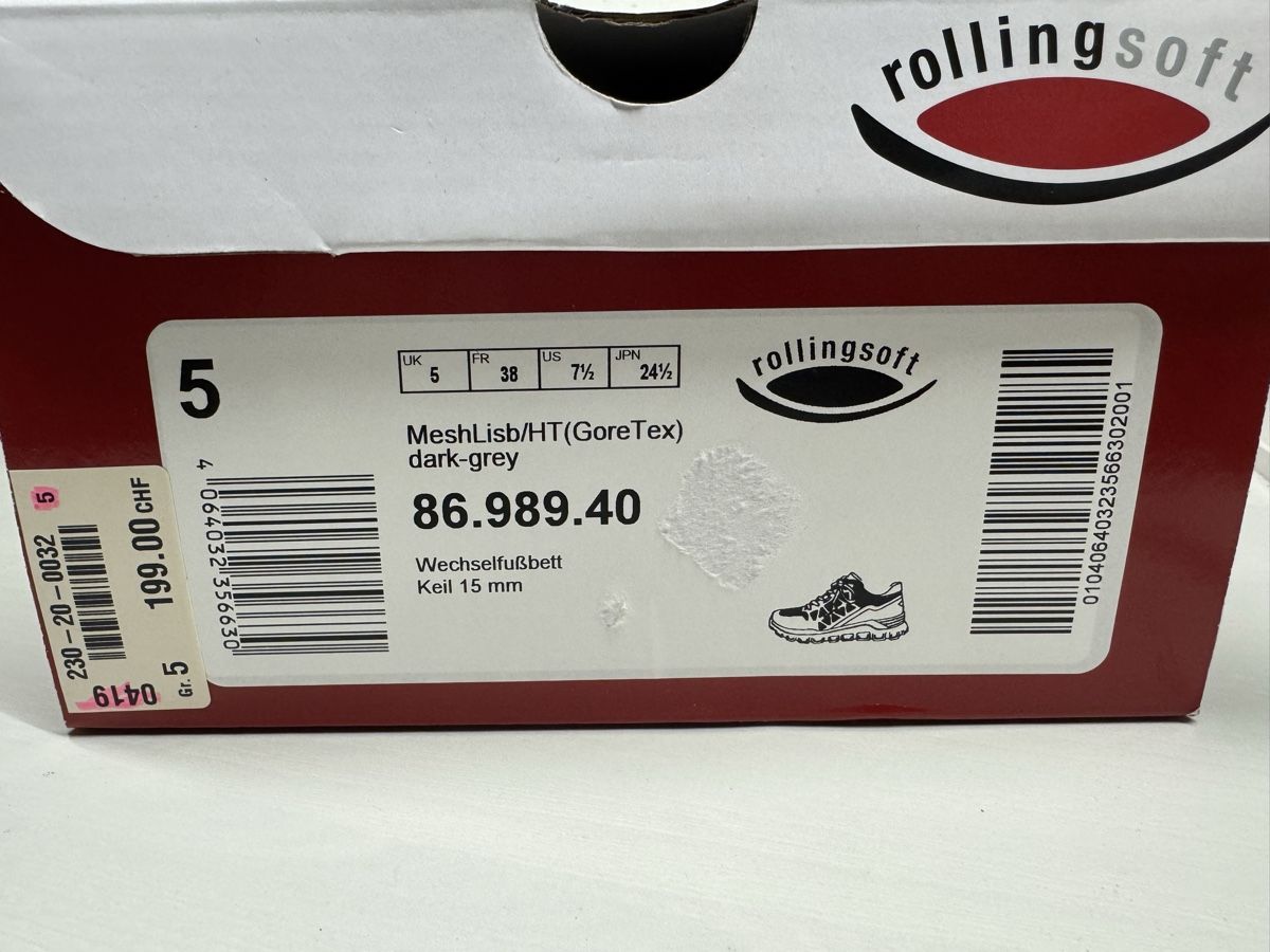 Damenschuhe: Chaussures Rollingsoft Goretex, pointure 38, neuves! – Neu und originalverpackt aus Brügg BE von Goob 9