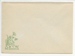 1953 Nr 51 Pro Juventute Briefli Briefchen Sitzendes Kind