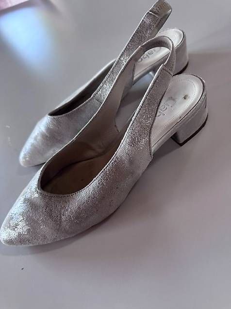 Scarpe da donna: Sling-Pumps voh Gabor in silber – Usato da Lenzburg venduto da Nissi22 3