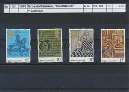 1976 Grossbritannien, "Buchdruck", ** postfrisch