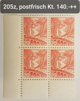 ST118) 205z, Val Leventina, postfrisch im 4-Block Kt. 140.-+