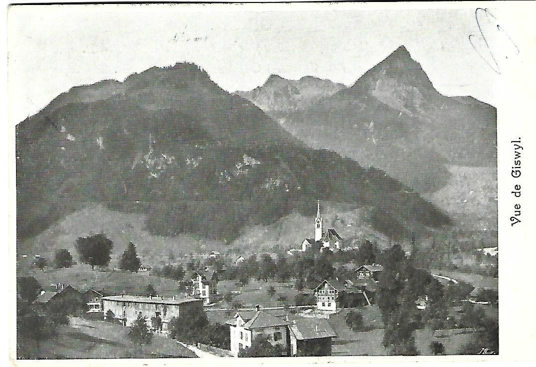 Cartoline postali: Giswil Dorfansicht – Usato da Wetzikon ZH venduto da Brulu100