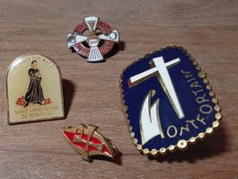Lot de 4 insignes religieux anciens