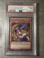 YuGiOhDark Magician Girl Holo 1st Edition LCYW PSA 9