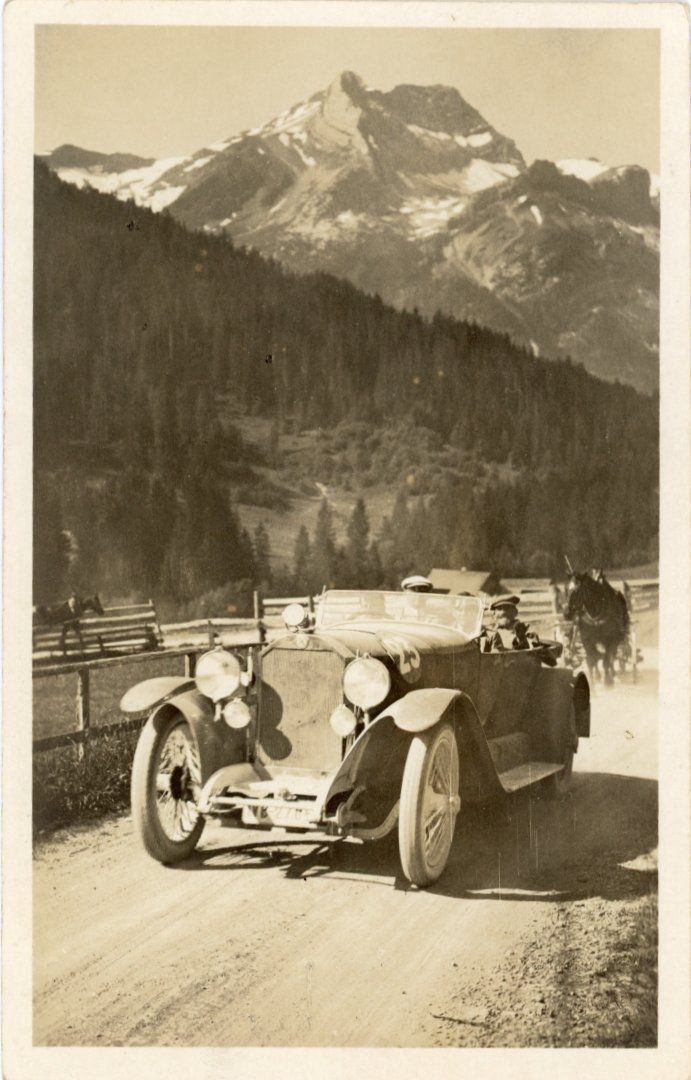 Ansichtskarten: Col du Pillon   VD  -  Oldtimer et Attelage  /  auto – Gebraucht aus Brig von Valcards54