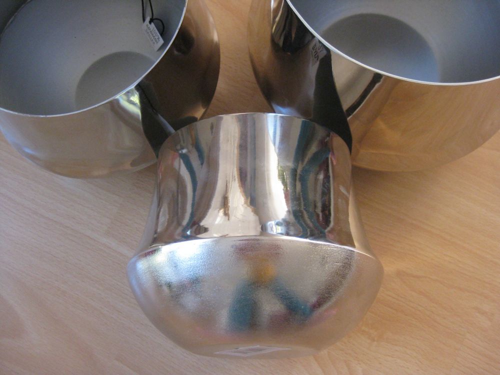 3 verschieden Grosse schöne Silber Metall Übertöpfe Kaufen auf Ricardo