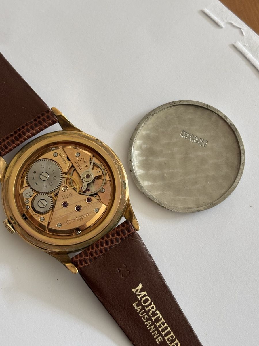 Swiss Orologi: Montre Colgor vintage, plaqué or – Usato da Buttes venduto da ButtA15 6