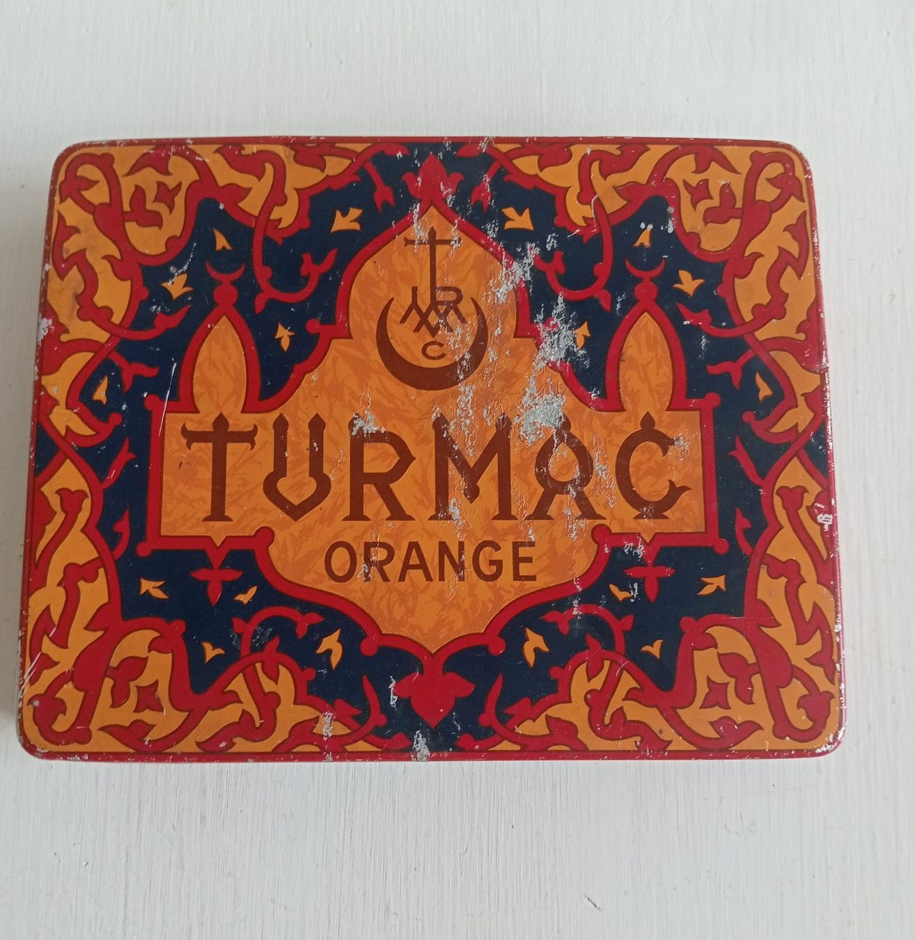 Dosen: Alte Vintage Blechdose Turmac Orange Zigaretten Blech Dose – Gebraucht aus Allschwil von Evgeniia78