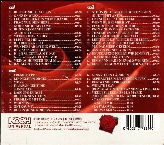 CD: Roy Black - Eine Rose schenk ich dir  - 3 CDs – Nuovo e nell'imballaggio originale da Schaffhausen venduto da Gemma_1966 1