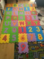 Puzzlematte 36-tlg. als bunte Spielmatte mit ABC und Zahlen