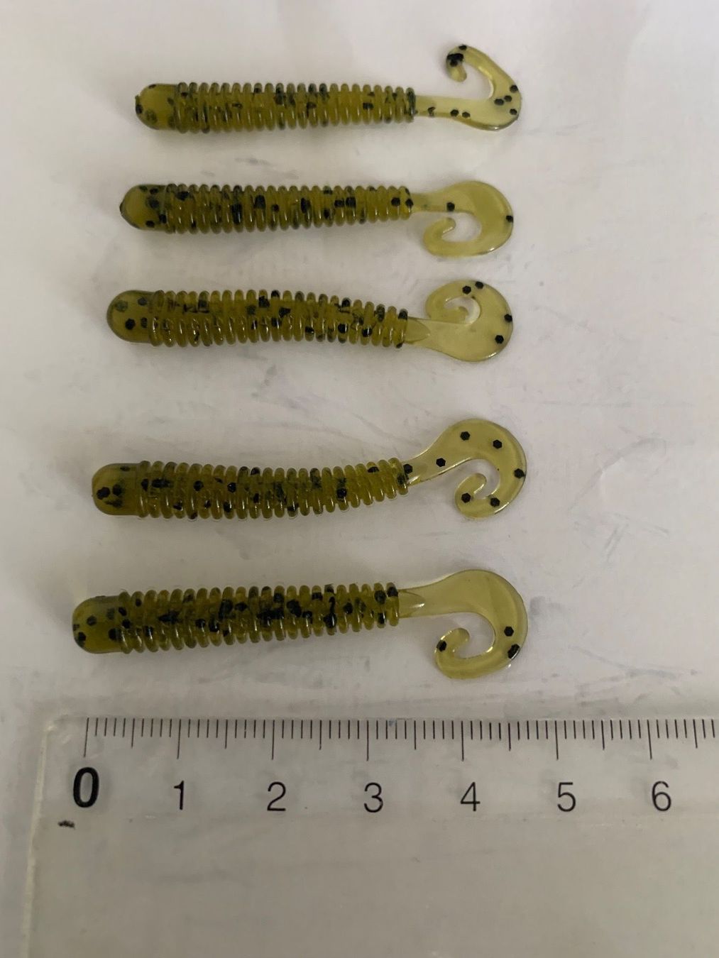 Esche: Noike ring curly tail 50mm green pumpkin Dropshot perch – Nuovo e nell'imballaggio originale da Thalwil venduto da Wilhelm85