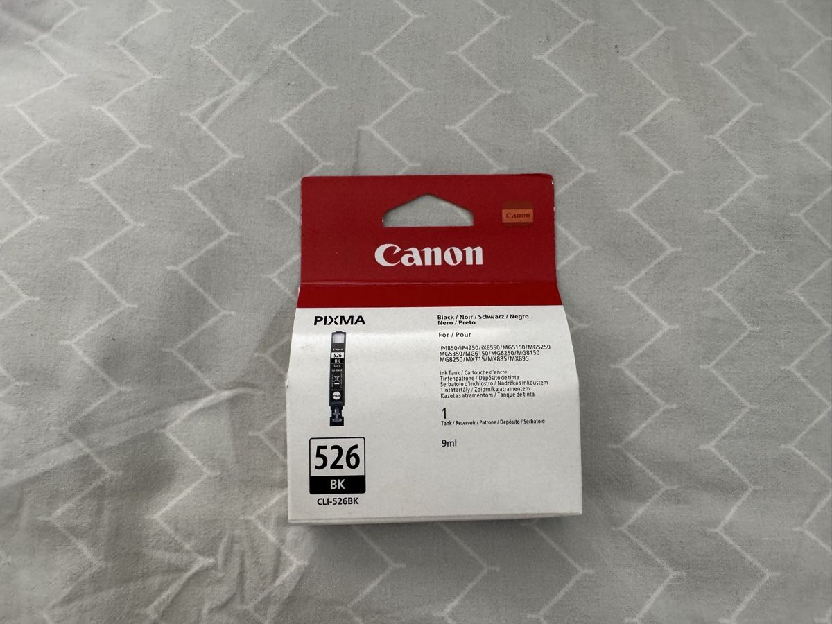 Canon Cartouches & Toner: Canon CLI-526 BK Schwarz 9ml – Neuf avec emballage d'origine à Rüschlikon par luca.us.rueschlikon