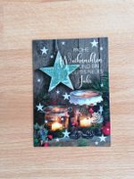 Weihnachtskarte 'Frohe Weihnachten und ein gutes neues Jahr'