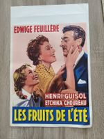 Affiche Belge cinéma Les Fruits de l'été Edwige Feuillère 