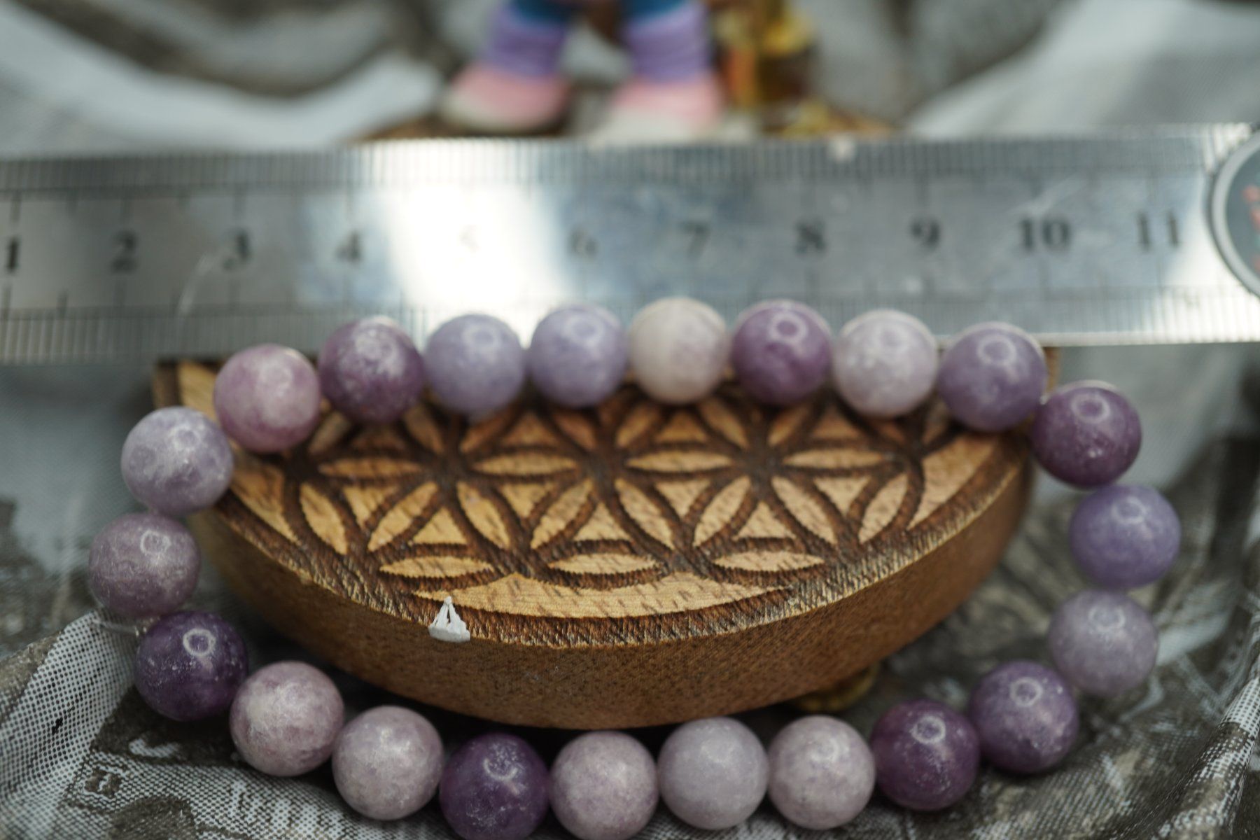 Minerali & Pietre curative: Lepidolith    Armband 8mm    (Räumung!) – Nuovo e nell'imballaggio originale da Eschenbach SG venduto da topstone 2