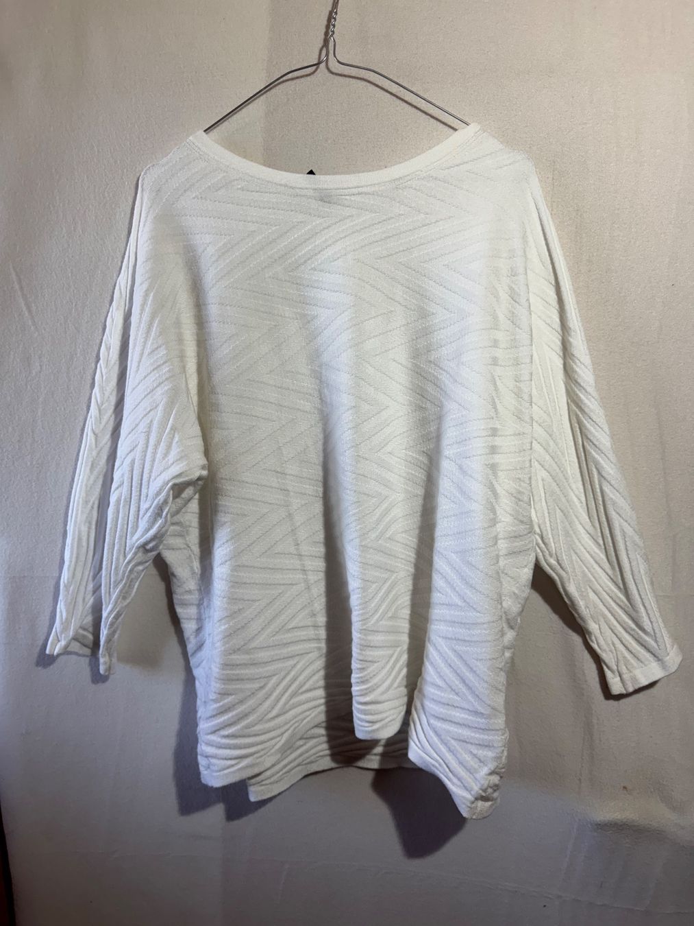 Pullover & Sweatshirts: Weisser Pullover von Chicoree Gr. XL – Gebraucht aus Grosswangen von second_hand_dress