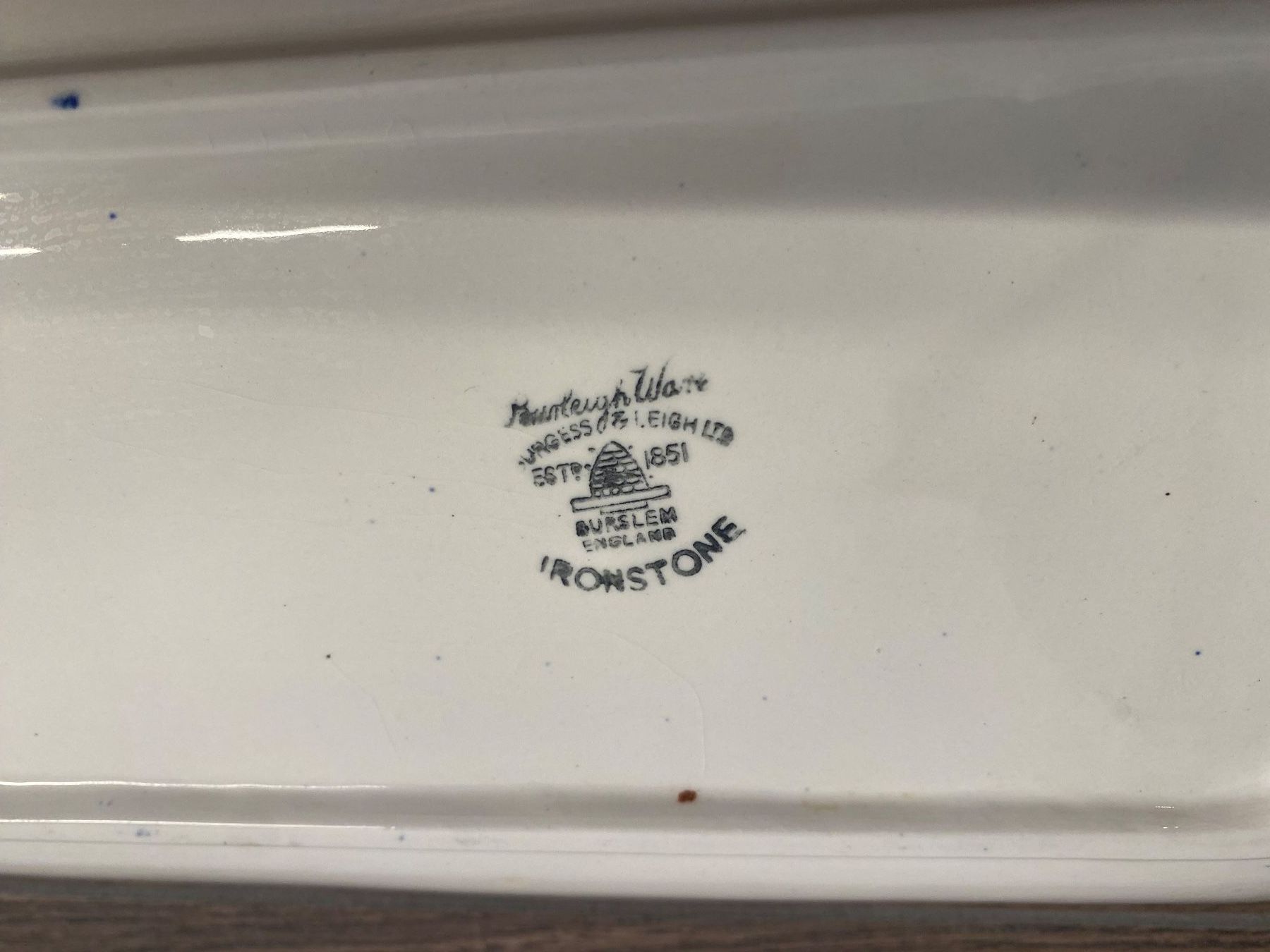 Piatti di portata: Burleigh Blue Calico Rectangular Square Tray Platter Plate – Usato da Pratteln venduto da a23_j2gs 5