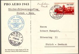 CH - Flugpost - Sonderflug - SF 43.1b - nach Zürich-Seebach
