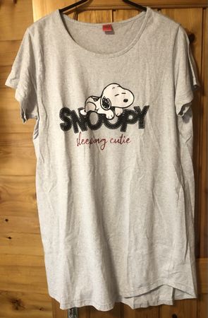 Nachthemd 🐶 SNOOPY, hellgrau, Gr.L
