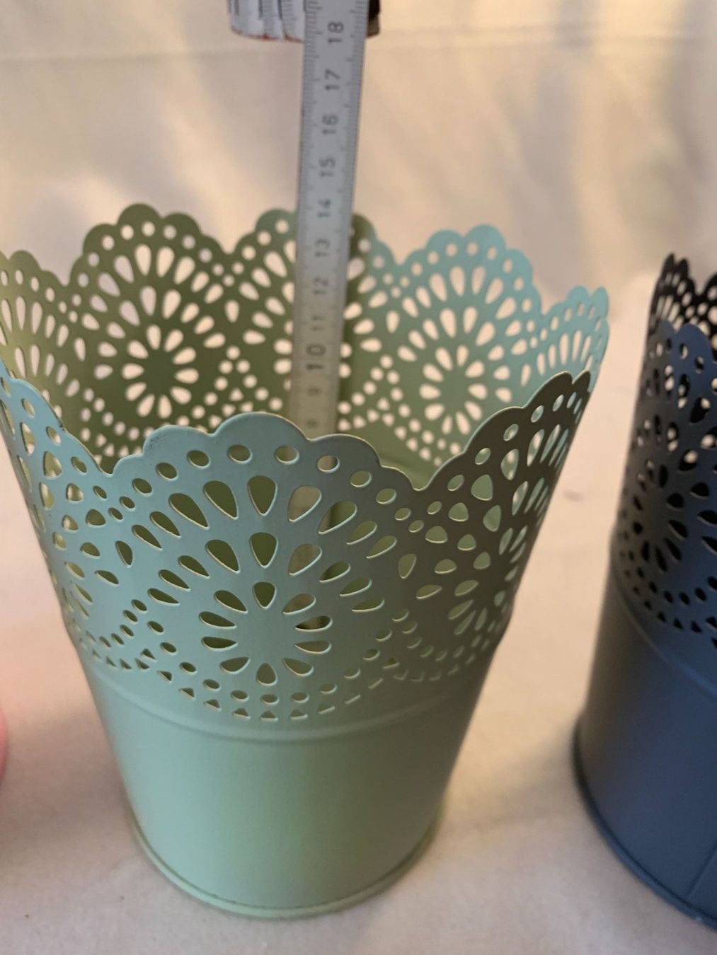 Pots de fleurs: 3 bunde Metallgefässe   108 – Neuf (Voir description) à Schötz par amore14 7