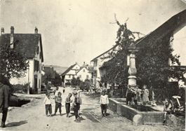 Albisrieden  ZH   -  Im alten Dorfzentrum   um 1905 -  REPRO