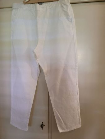 Hose 100% Leinen weiss Grösse L Marke GAP
