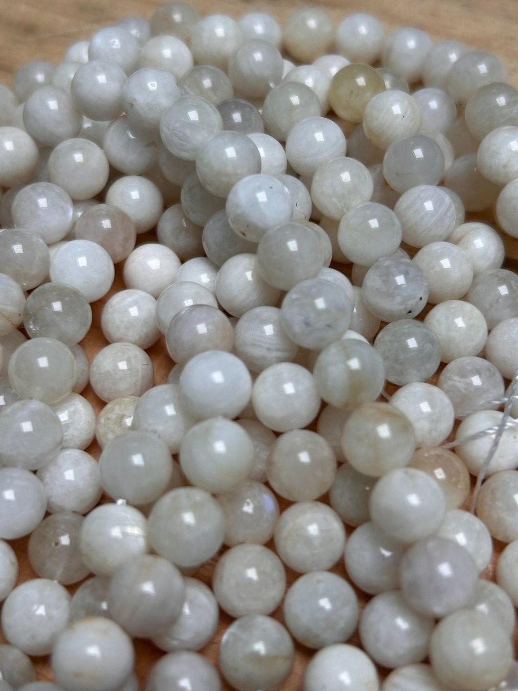 Minéraux & Lithothérapie: Strang echte Moonstone beads 8 mm Level 2 – Neuf avec emballage d'origine à Niederrohrdorf par Ytobi 3
