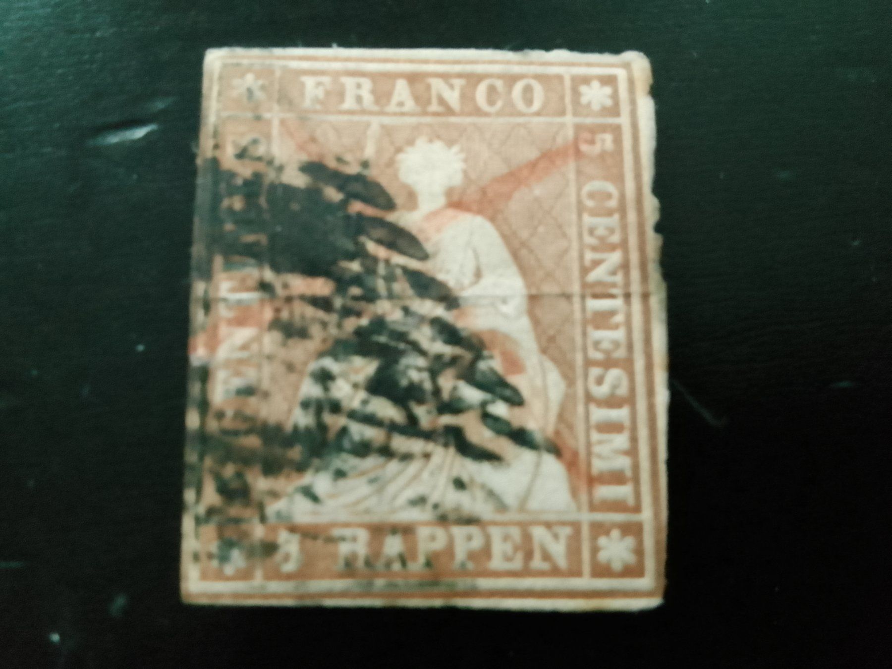 Alle Briefmarken: Strubel 13ll Bzm ( 1300.- ) – Gebraucht aus Vésenaz von labonnevente83