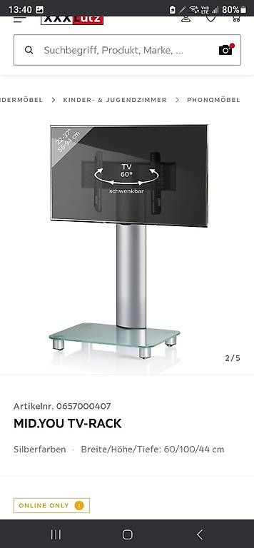 Supporti a parete: Tv stand Fuss – Usato da Schaffhausen venduto da and_d6ft 1