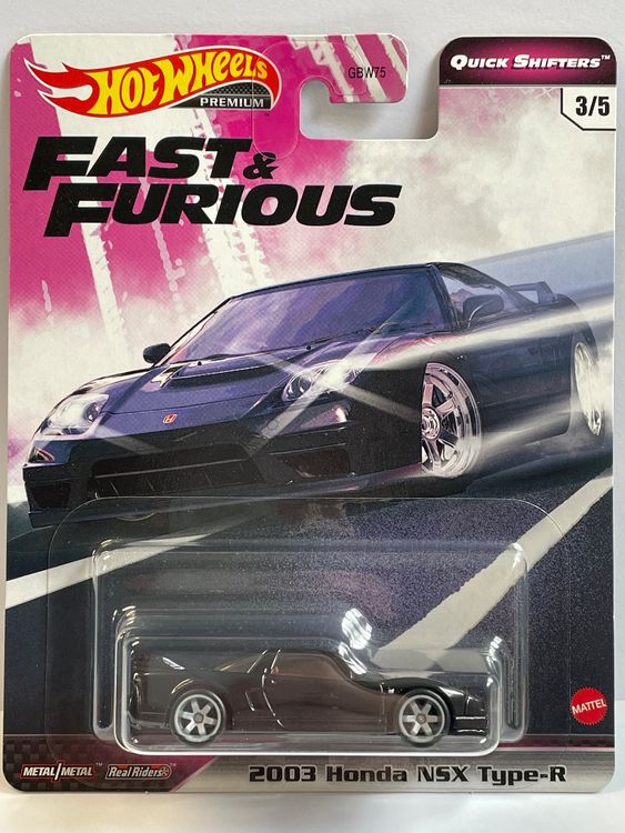 Hot Wheels Fast & Furious Quick Shifters - 2003 Honda NSX Type-R...