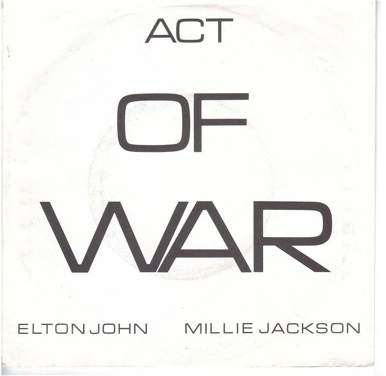 Schallplatten: Elton John  --  Act of war  Single7 – Gebraucht aus Rheinau von asteng