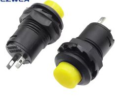 10Stk DS-228 12mm Druckknopf momentär 250V 1.5A gelb