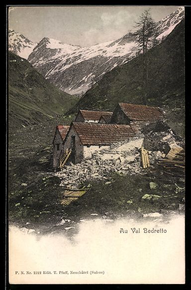 Cartoline postali: AK Val Bedretto, Au Val Bedretto – Usato da Berlin venduto da bartko-reher