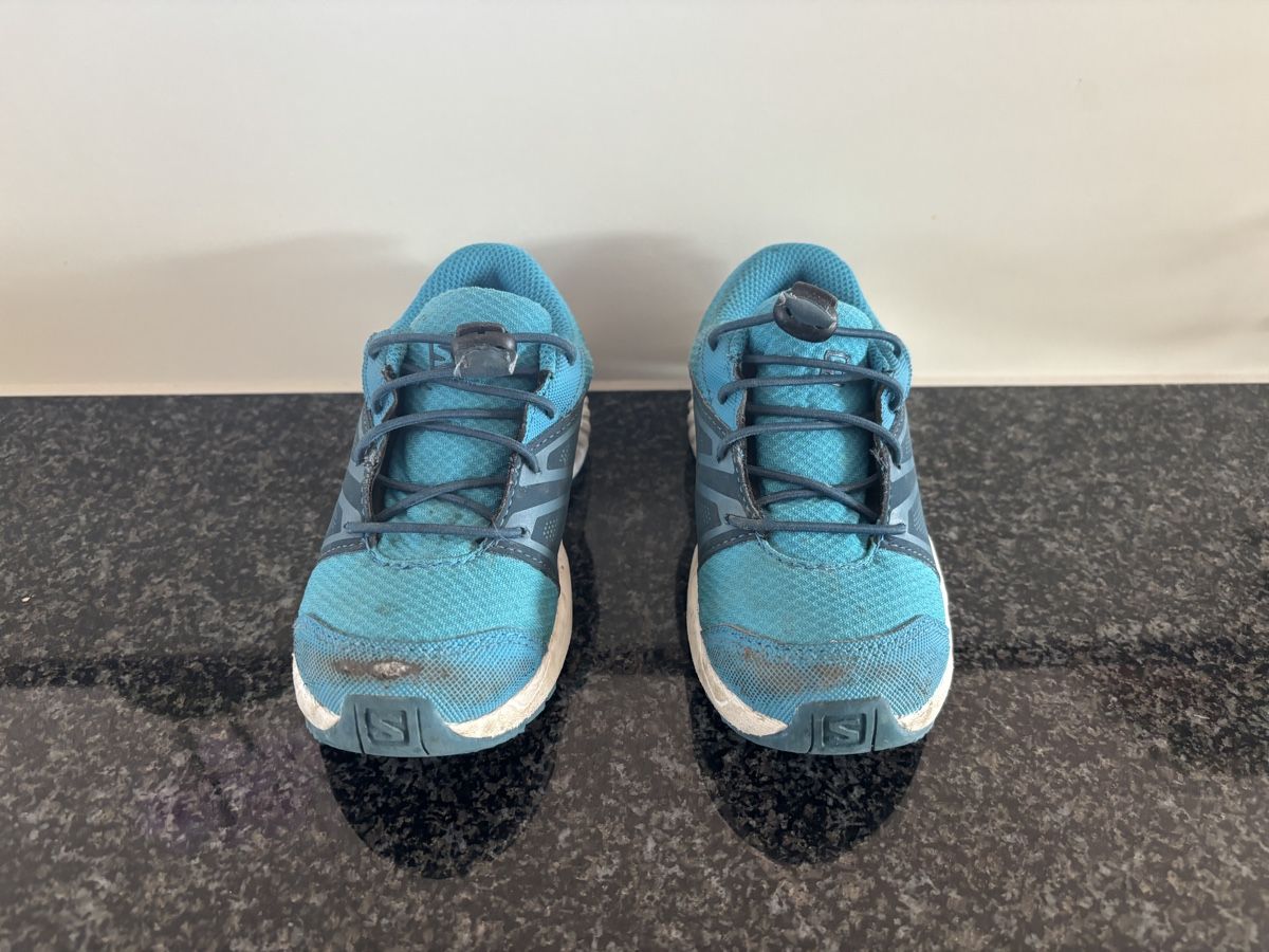 Salomon Scarpe per ragazzi: Trekkingschuhe / Wanderschuhe Salomon Grösse 26 blau  – Usato da Grosswangen venduto da Sunnyday35 1