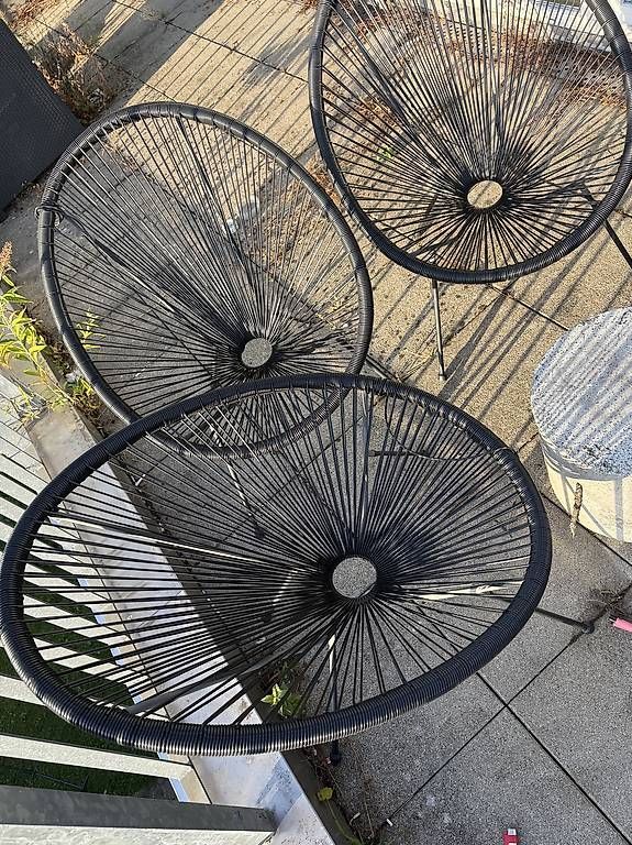 Stühle:     3x Acapulco Gartenstühle schwarz – Gebraucht aus Wettingen von luc_skt2 1