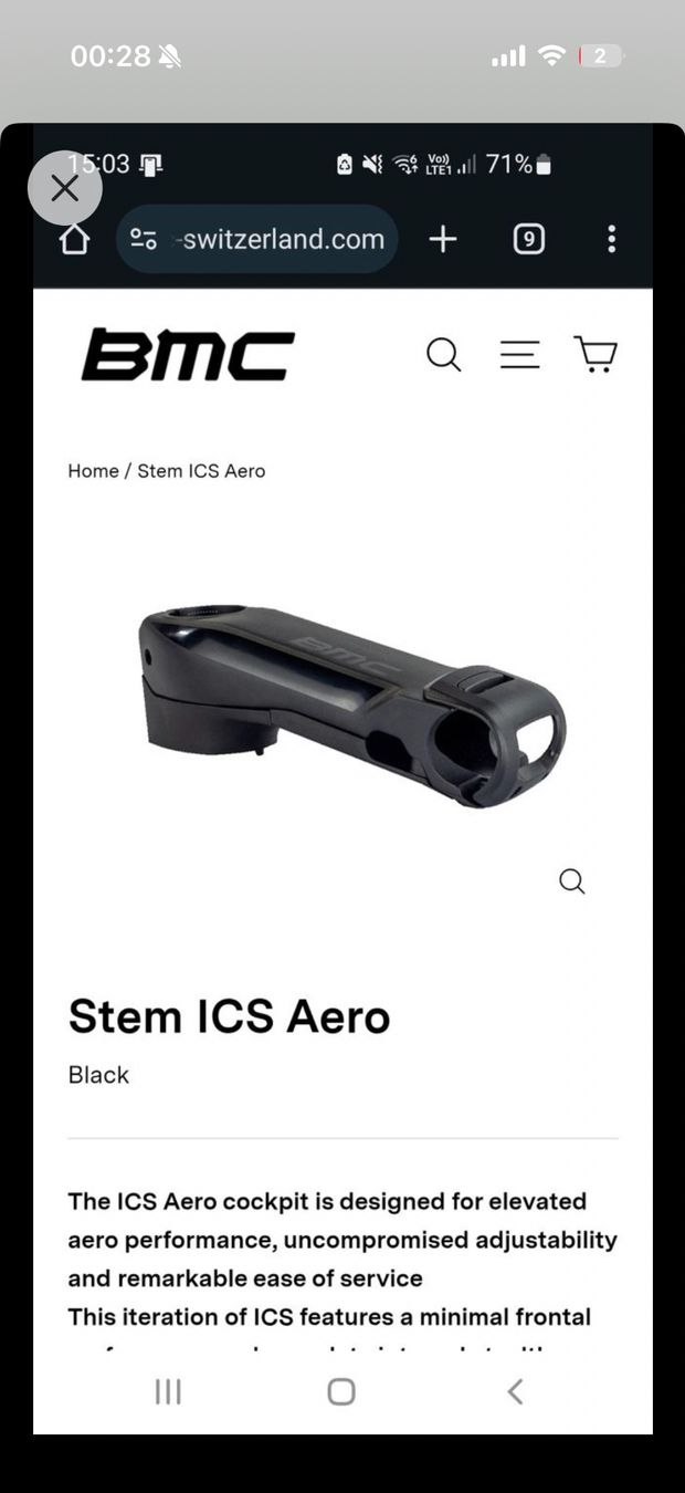 BMC Pezzi di ricambio: Potence BMC ICS Aero - 120mm – Nuovo (secondo la descrizione) da Zürich venduto da jan_sh9l 6