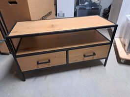Lowboard Eiche Metall neuwertig