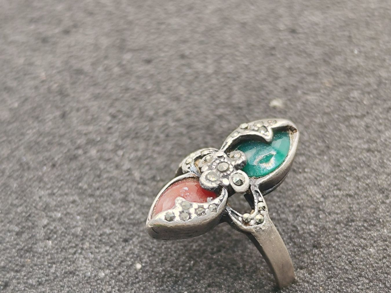 Bagues: Vintage 925er Silber Ring mit schmucksteine Top – D'occasion à Steffisburg par mat_8s7d 2