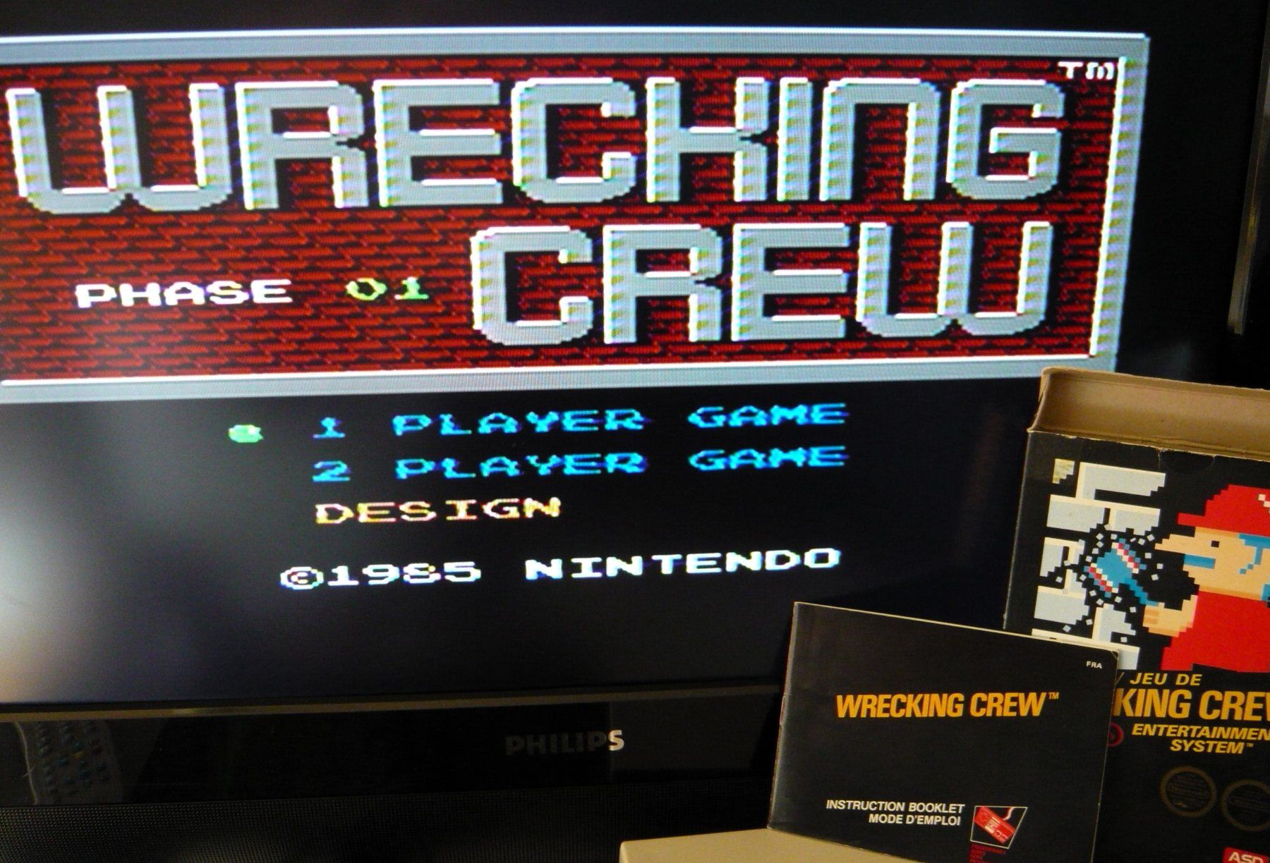 Nintendo Giochi: NES : Wrecking Crew, CIB, Bon état, version rare 5 vis – Usato da Onex venduto da Jaguar1986 1