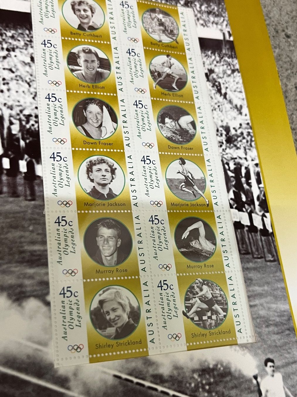 Tous les timbres: Australien Briefmarken Olympia Legenden – Neuf avec emballage d'origine à Zürich par engebrunau 3