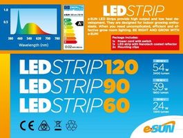 eSUN LED Strip 120 - 20 Watt Vorzucht-/Anzucht Lampe, 120cm